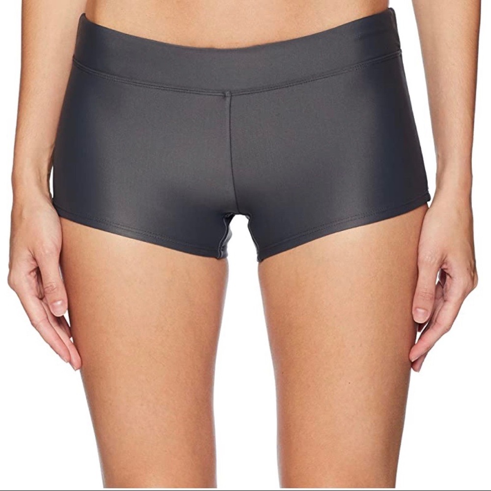 NWOT COASTAL BLUE Boy Short Hipster Bikini Bottoms